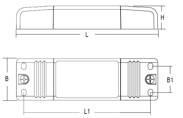 LED-driver DCC_U dimensions 350mA